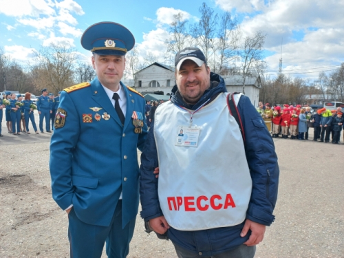 Александр Ремпель, Начальник ОНД по городскому округу Красногорск и Александр Кондрашкин, Главный редактор Интернет-портала «Krasnogorsk.ONLINE»